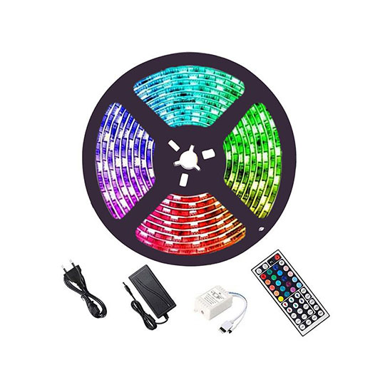 Andowl LED Lights for Bedroom – 5M Color Changing RGB Strip Lights