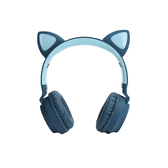Hoco Cat Ear Wireless Headphones – Blue (BT028C)