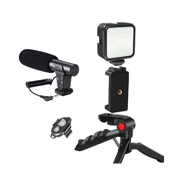 Professional Video Making Kit With Tripod LED Video Light And Phone Holder