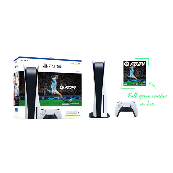 PS5 + EA Sports FC 24 (Voucher) Bundle