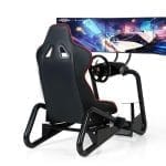 MBS Steering Wheel Stand With Racing Seat and TV Mount - Image 2