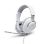 JBL Quantum 100 Wired Over-Ear Gaming Headset With Detachable Mic – White