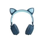 Hoco Cat Ear Wireless Headphones - Blue (BT028C)