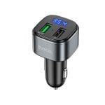 Hoco QC3.0 In Car Wireless BT FM Transmitter (E67 Fighter) - Image 2