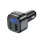 Hoco QC3.0 In Car Wireless BT FM Transmitter (E67 Fighter) - Image 3
