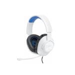 JBL Quantum 100P Console Wired Over-Ear Gaming Headphones - White/Blue