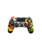 PS4 Wireless Controller (Generic) - Angry Skulls Green