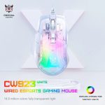 Onikuma CW923 Transparent Wired Gaming Mouse - Image 3