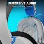 PDP Phantom Air PlayStation Wireless Headset – White - Image 7