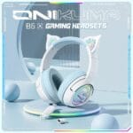 ONIKUMA B5 Cat Ear Wireless Gaming Headset (KUKU Rabbit)