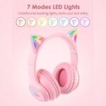 Onikuma B90 RGB Cat Ear Bluetooth 5.0 Wireless Gaming Headset - Image 4