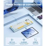 Onikuma G80 Tri Mode Wireless Gaming Keyboard - Image 4