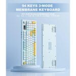 Onikuma G80 Tri Mode Wireless Gaming Keyboard - Image 3