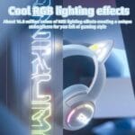 ONIKUMA GT838 Cat Ear Wireless Gaming Headset — Blue - Image 4