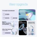 ONIKUMA GT838 Cat Ear Wireless Gaming Headset — Blue - Image 2