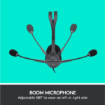 Logitech H111 Wired Headset — Black - Image 2