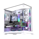 LovingCool A300 Panoramic ATX Mid-Tower Gaming Case — White