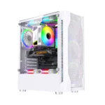 GameKM A50 Compact Mid-Tower Gaming Case — White