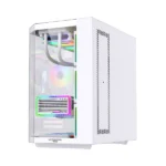 LovingCool LC-HXZ Mid Tower PC Case (ATX/mATX/ITX) — White - Image 3