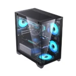 LovingCool M40 Compact mATX Gaming Chassis — Black