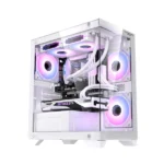 LovingCool M40 Compact mATX Gaming Chassis — White