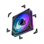 LovingCool 6RS-1200 Mirror ARGB 120mm Case Fan — Black - Image 4