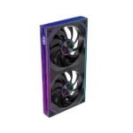 LovingCool LGPro-240-S ARGB 240mm Case Fan — Black (With Display)