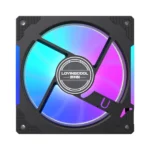 LovingCool YD-1200 Mirror ARGB 120mm Case Fan — Black - Image 2