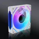 LovingCool YD-1200 Mirror ARGB 120mm Case Fan — White - Image 3