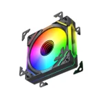 LovingCool YD Pro-120 Halo ARGB 120mm Case Fan — Black - Image 2