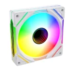 LovingCool YD Pro-120 Halo ARGB 120mm Case Fan — White - Image 3