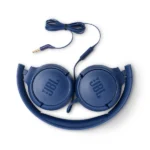 JBL Tune 500 Wired On Ear Headphones With Mic - Blue - Image 3