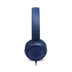 JBL Tune 500 Wired On Ear Headphones With Mic - Blue - Image 4