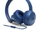 JBL Tune 500 Wired On Ear Headphones With Mic - Blue - Image 5