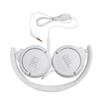 JBL Tune 500 Wired On Ear Headphones With Mic - White - Image 3