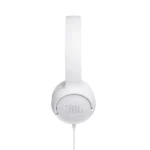 JBL Tune 500 Wired On Ear Headphones With Mic - White - Image 4
