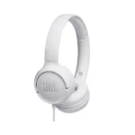 JBL Tune 500 Wired On Ear Headphones With Mic - White