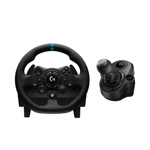 logitech-g923-and-shifter-xb-main Logitech G923 Racing Wheel for XBOX + Force Shifter (XBSX/PC) - Image 1