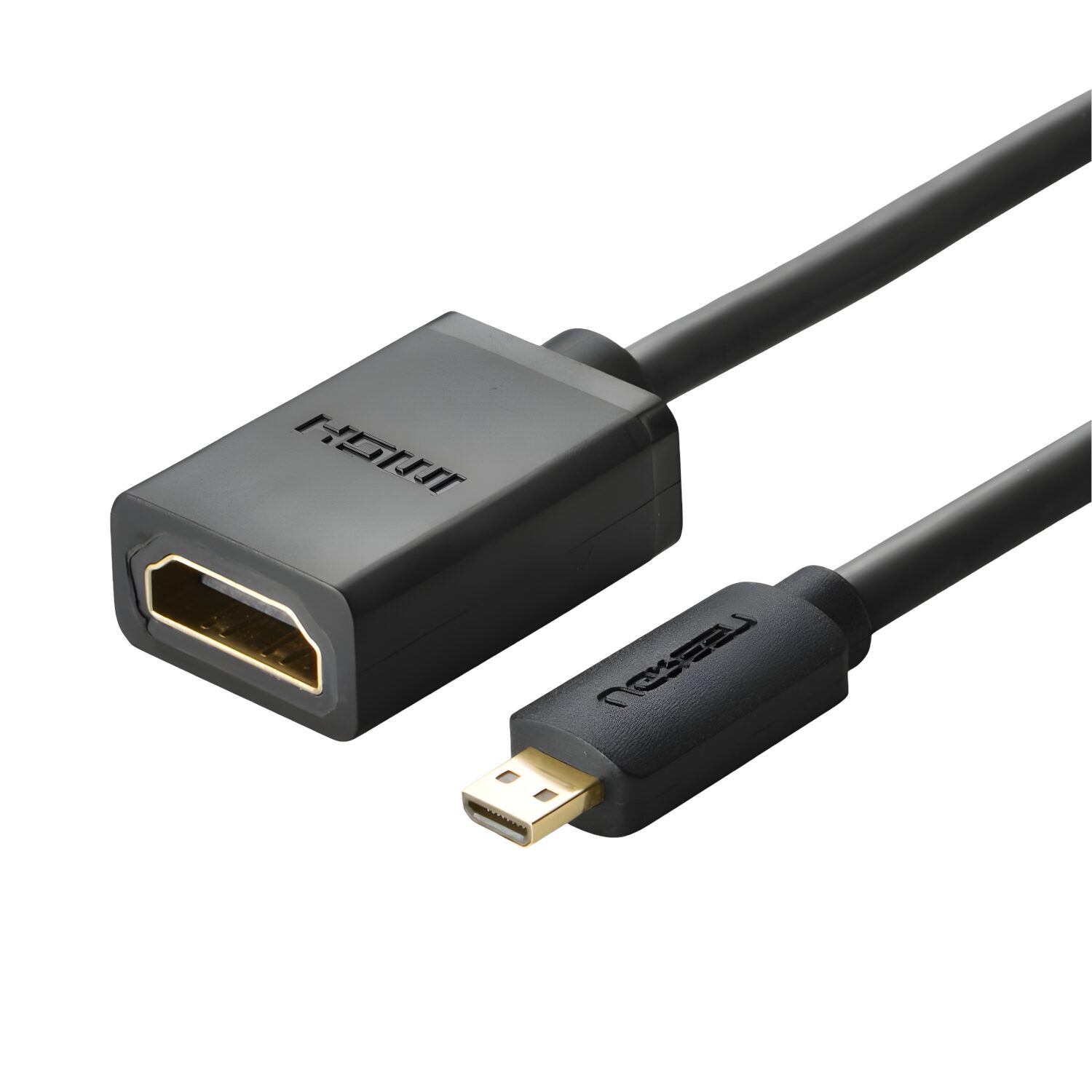 20134-20134-wr-01 UGREEN 20134-20134 Micro HDMI Male to HDMI Female Adapter - Black - Image 1