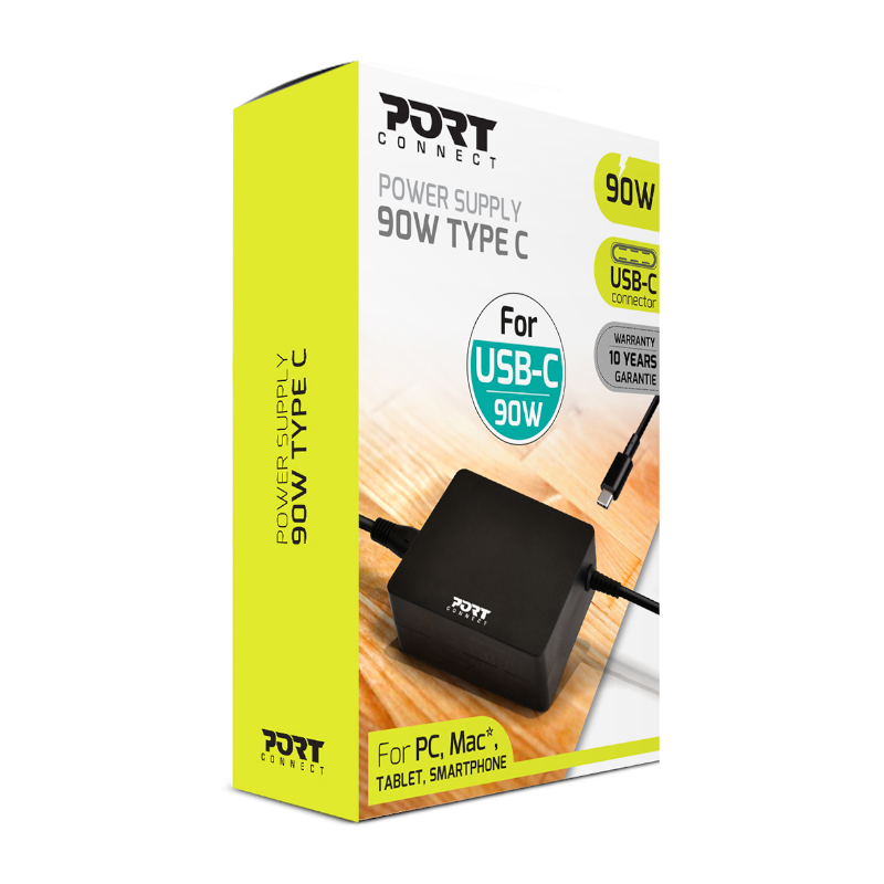 900098_wr_02 Port Connect 90W USB-C Notebook Adapter - Image 1