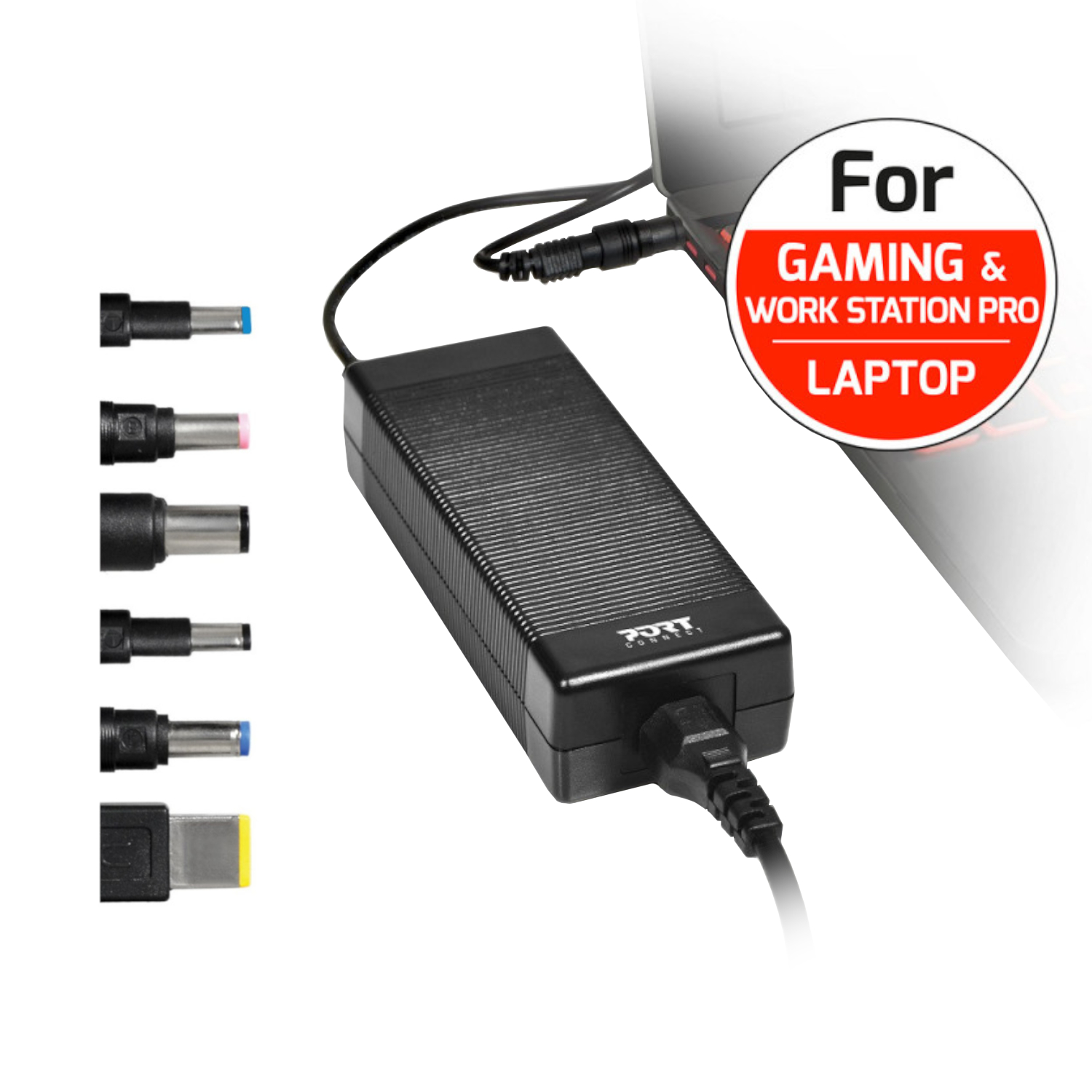 900103_Port-Connect-150W-Universal-Power-Supply-Black_wr_01a Port Connect 150W Universal Power Supply - Image 1