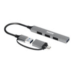 Port Connect USB Type-C to 4-port USB-A 3.0/2.0 Hub - Image 2