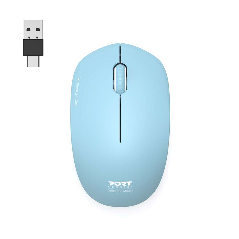 900544_wr_01 Port Connect MOUSE COLLECTION II WIRELESS Azur - Image 1