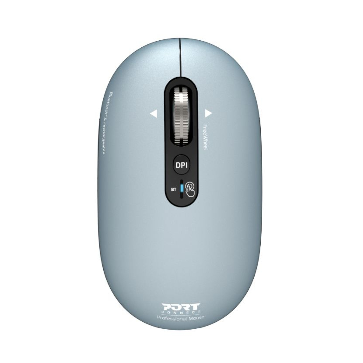 910500_Port-Connect-PURE-MAC-Rechargeable-Wireless-Bluetooth-Mouse-Storm_wr_01 Port Connect PURE MAC Rechargeable Wireless and Bluetooth Mouse - Storm - Image 1