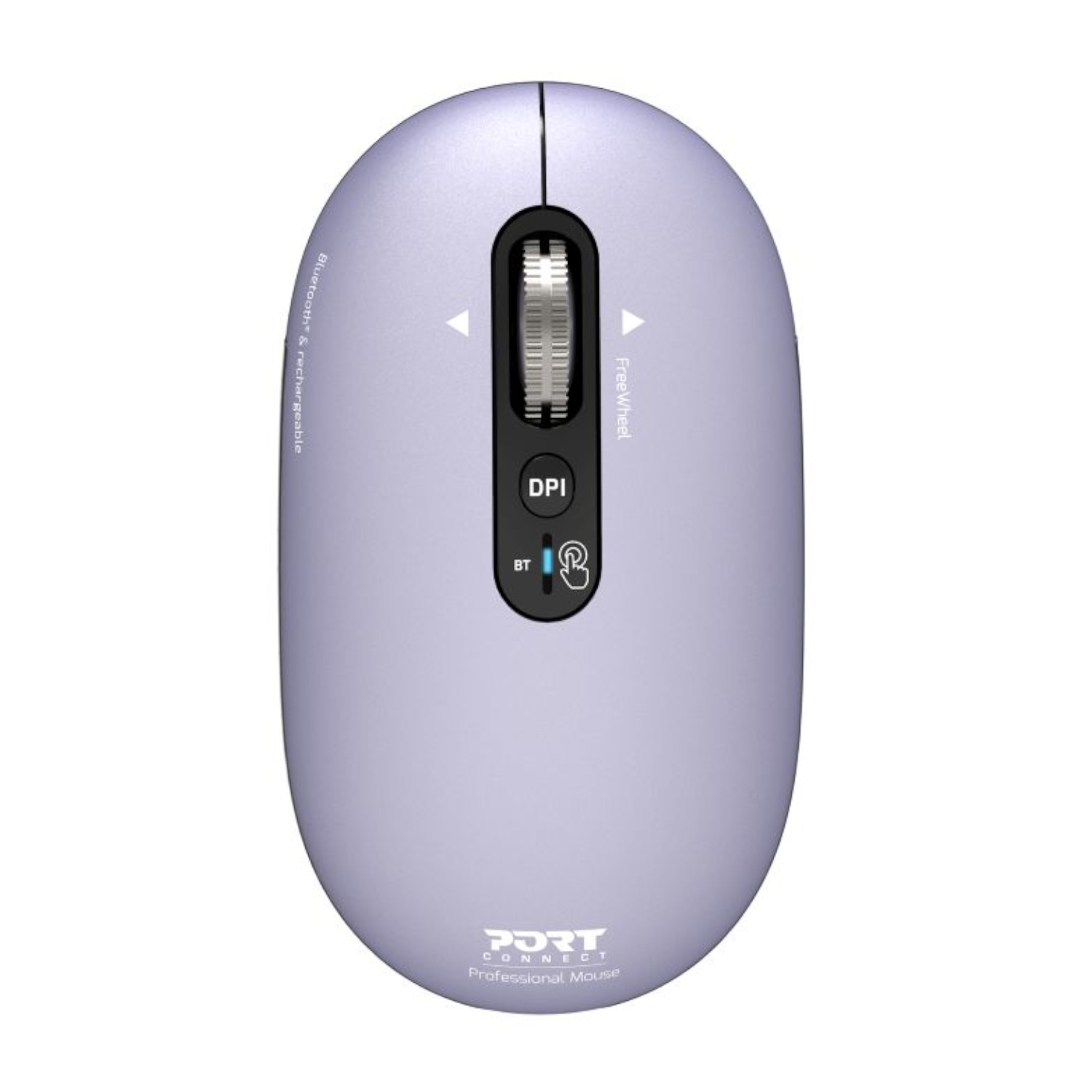 910502_Port-Connect-PURE-MAC-Rechargeable-Wireless-Bluetooth-Mouse-Iris_wr_01 Port Connect PURE MAC Rechargeable Wireless and Bluetooth Mouse - Iris - Image 1