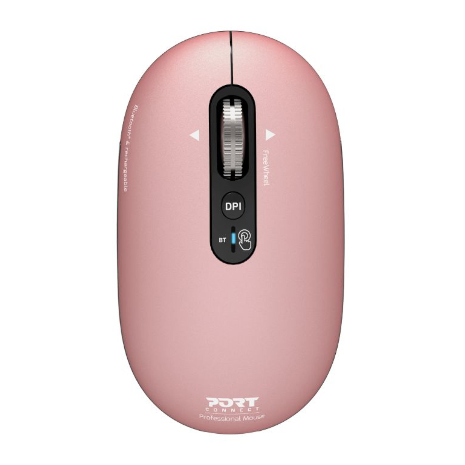 910503_Port-Connect-PURE-MAC-Rechargeable-Wireless-Bluetooth-Mouse-Copper-Rose_wr_01 Port Connect PURE MAC Rechargeable Wireless and Bluetooth Mouse - Copper Rose - Image 1