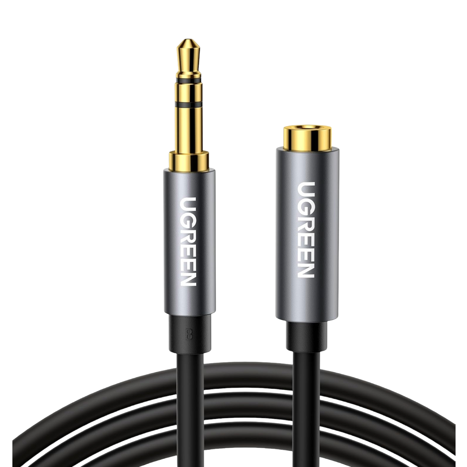 AV118-10594_UGREEN-AV118-3.5mm-AUX-Extension-Cable-2m-–-Male-to-Female-3 UGREEN AV118 3.5mm AUX Extension Cable 2m – Male to Female –(Black) - Image 1