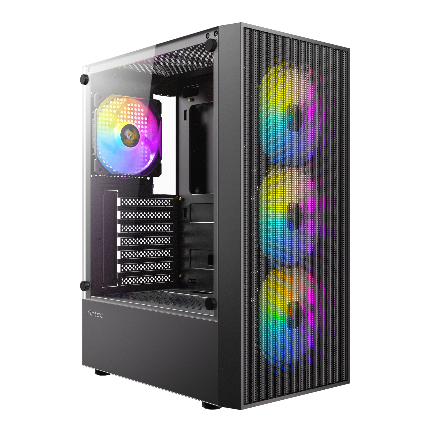 AX27-RGB-ELITE_Antec-AX27-RGB-ELITE-ATX-Gaming-Chassis_wr_01a Antec AX27 RGB ELITE ATX Gaming Chassis - Black - Image 1