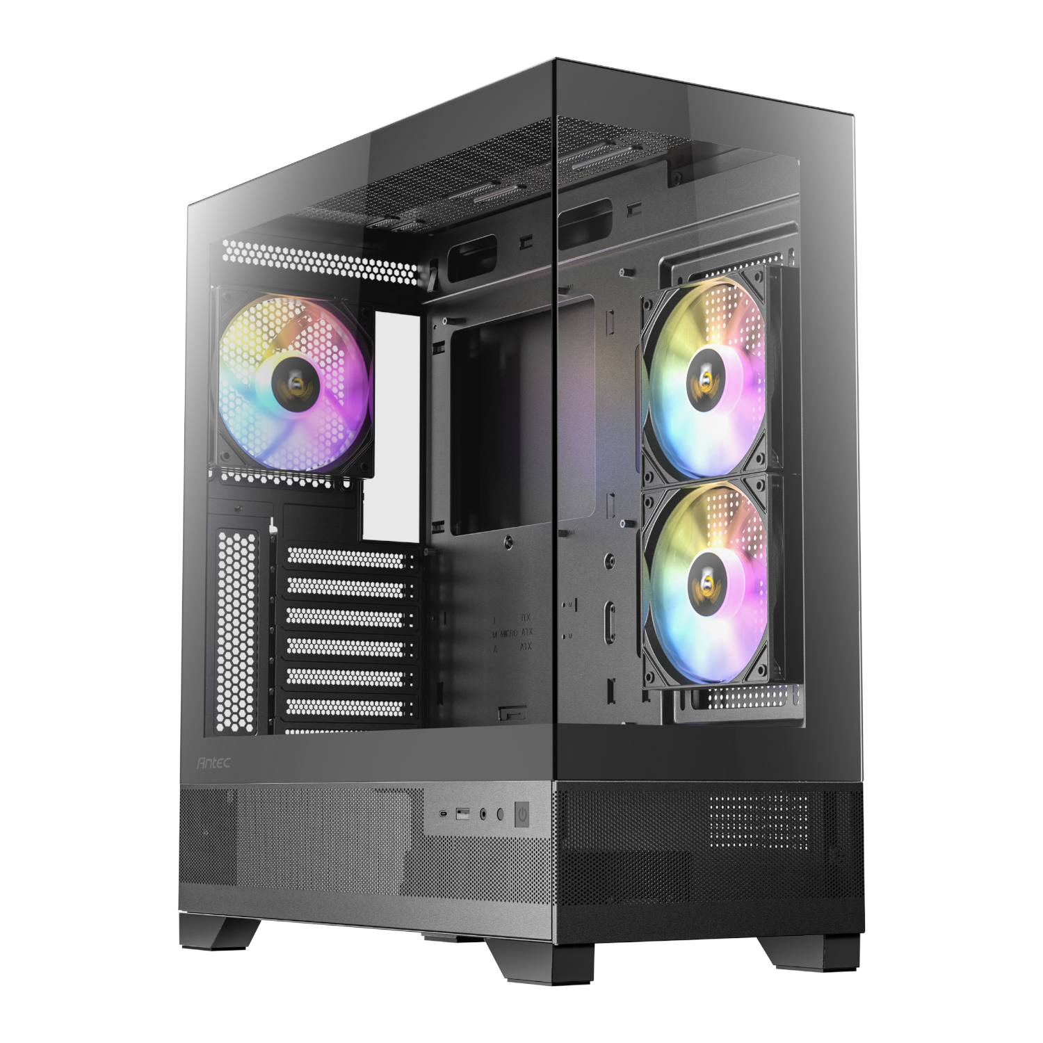 Antec_CX700-ARGB-B_wr_01a Antec CX700 ARGB ATX | Micro-ATX | ITX ARGB Mid-Tower Gaming Chassis - Black - Image 1