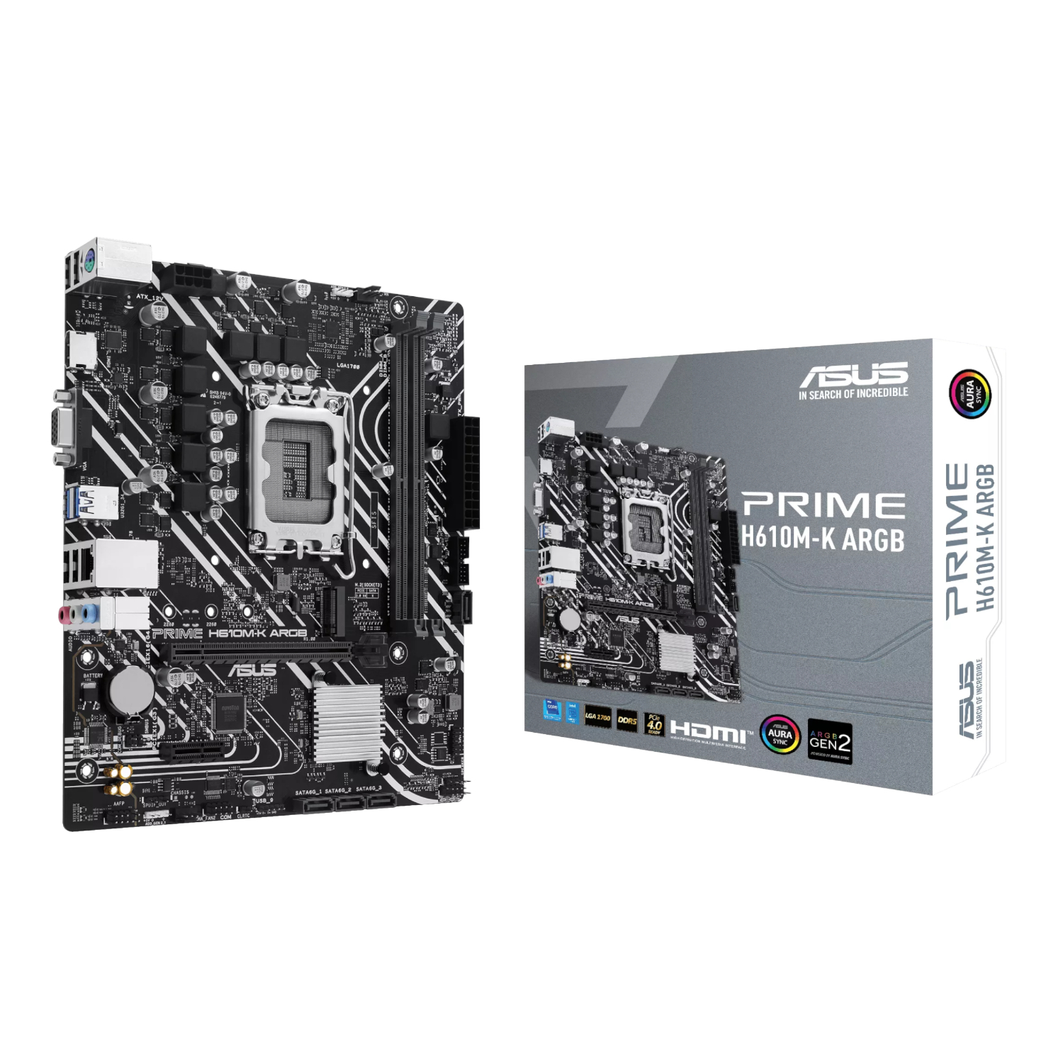 Asus_PRIME-H610M-K-ARGB_wr_01a Asus PRIME H610M-K ARGB Intel LGA1700 M-ATX Motherboard - Image 1